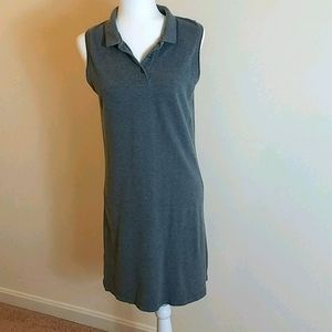 C&B sport sleeveless cotton polo shirt dress